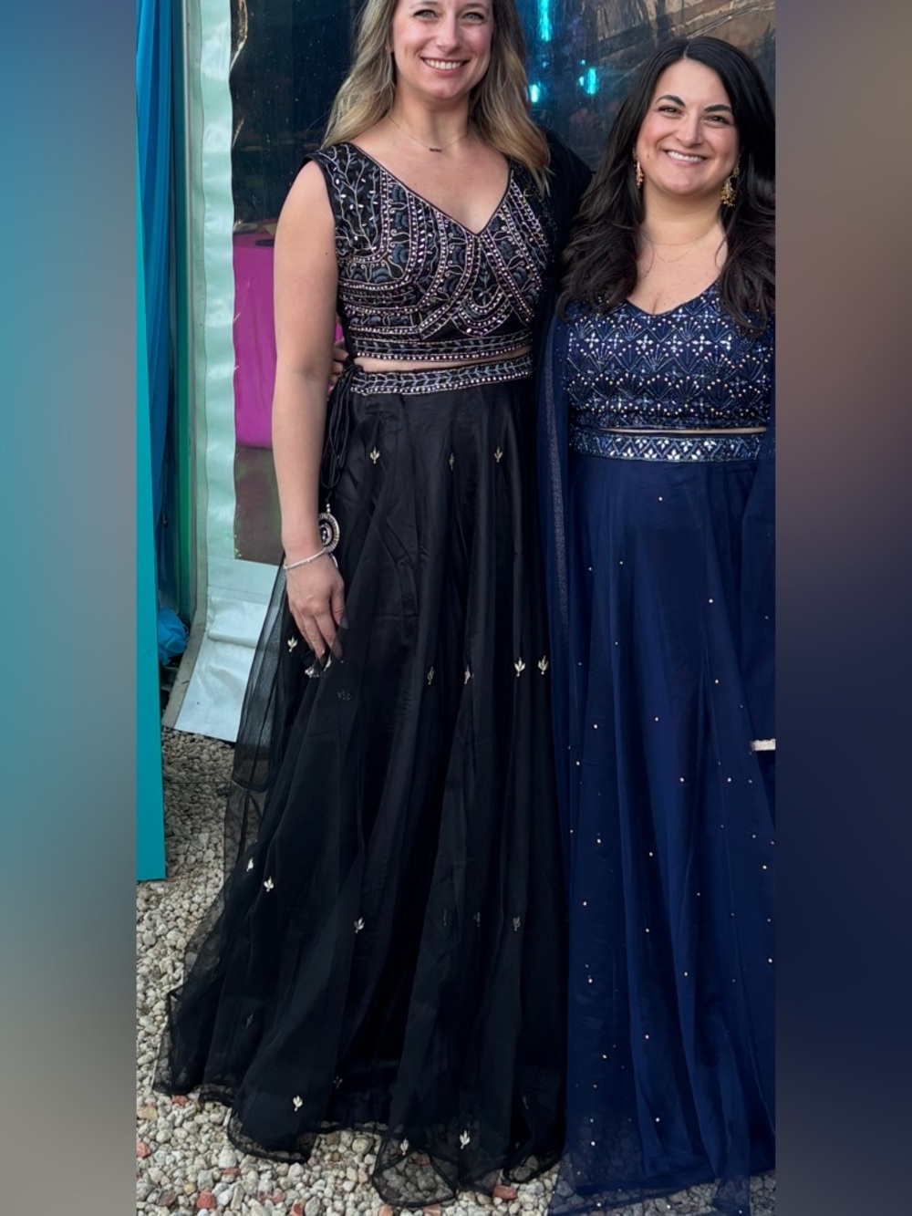 Black Two-Piece Lehenga Set